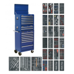 Sealey SPTCCOMBO1 14 Drawer Tool Chest Combination With 1179 Piece Tool Kit - Blue