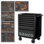 Bahco 1472K7BKFF12SD 237 Piece Foam Inlay Tool Kit in E72 7 Drawer Roller Cabinet - Black