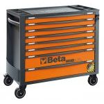 Beta RSC24AXL/8-O 8 Drawer Extra Long Mobile Roller Cabinet With Anti-Tilt System - Orange