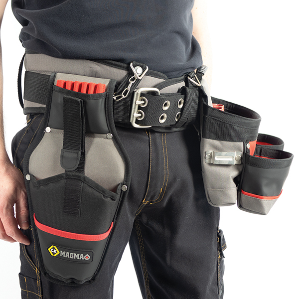 CK Magma MA2738 Electrician Padded Tool Belt Set – Belt, Pouch, Drill ...