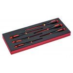 Bahco FF1E1010 Fit&Go 1/3 Foam Inlay 6 Piece Slotted and Phillips Insulated Screwdriver Set
