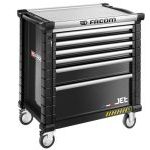 Facom JET.6NM4AS 6 Drawer 4 Module Mobile Roller Cabinet Safety Range - Black