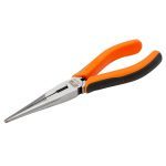 Bahco 2470G-200 Snipe Nose Pliers with Dual-Component Handles - 200mm