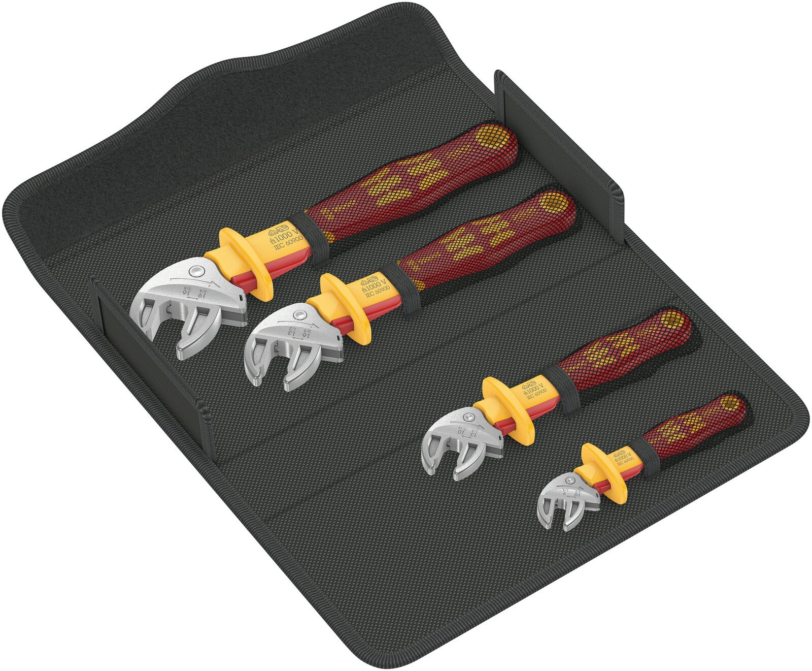 Wera JOKER 6004 5pce XS,S M,L & XXL 7-32mm Self-Setting Adjustable Spanner  Set