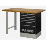 Bahco 1495K7CBKWB15TD Heavy Duty MDF Top Workbench With 7 Drawer Black Cabinet 1500mm Long