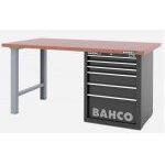 Bahco 1495KH8BKWB18TD Heavy Duty Low Height MDF top Workbench With 8 Drawer Black Cabinet 1800mm Long