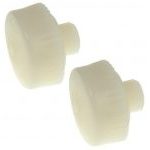 Thor THO712NF Replacement Hard White Nylon Face for Wooden & Plastic Handle Hammer 38mm - 2 Pack