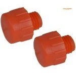 Thor 73-408PF Replacement Orange Plastic Face for Wooden & Plastic Handle Hammer 25mm - 2 Pack