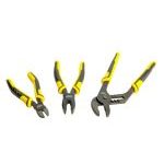 Stanley STHT74472-0 Dynagrip 3 Piece Pliers Set - Slip Joint, Combination & Side Cutting Pliers (Snips)
