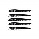 CK T0821 5 Pack HCS 6TPI Wood Reciprocating Saw Blades 150mm