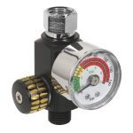 Sealey AR01 On-Gun Air Tool Pressure Regulator/Gauge
