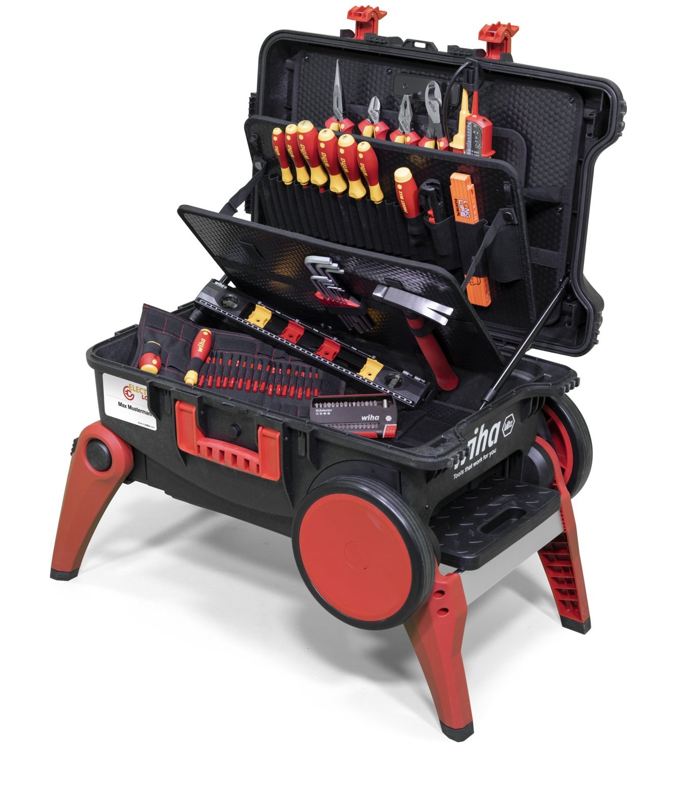 Wiha 45734 82 Piece Electrician Tool Case Set XXL | PrimeTools
