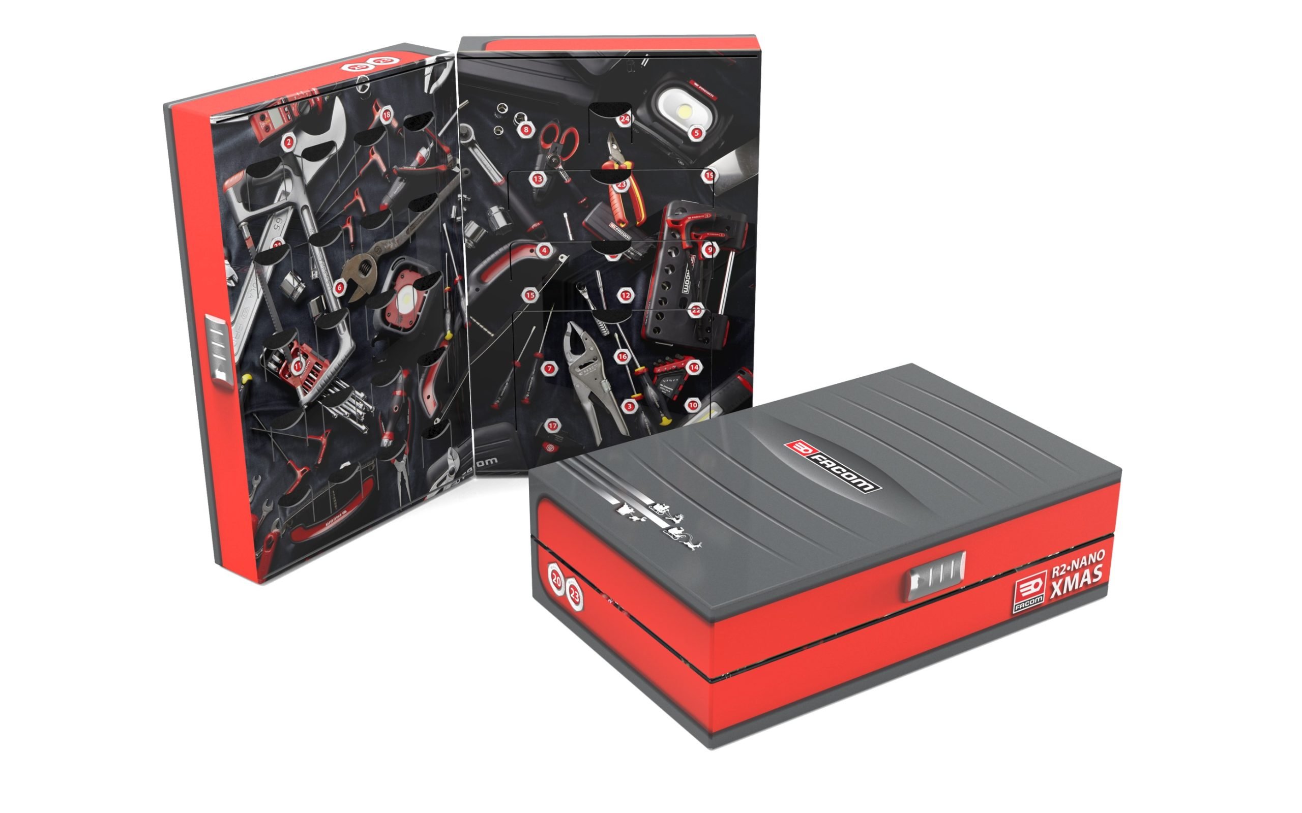 Facom R2NANO 1/4 Drive Compact MM Socket & Bit Set -Limited Edition Black  Case 