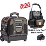 Veto Pro Pac TECH-XL WHEELER Rolling / Roller Tool Bag + SB-LD Hybrid Tool / Meter Pouch FREE