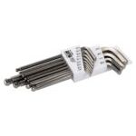 Bahco BE-9786i 13 Piece Imperial Long Ball-Ended Stainless Steel L-Key Set 0.05" - 3/8"