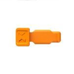KNIPEX 00 61 10 CO 10 Piece ColorCode Clips Orange Colour - 21 mm