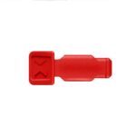 KNIPEX 00 61 10 CR 10 Piece ColorCode Clips Red Colour - 21 mm