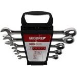 Gedore Red R07105005 5 Piece Ratchet Combination Spanner Wrench Set 8-19mm